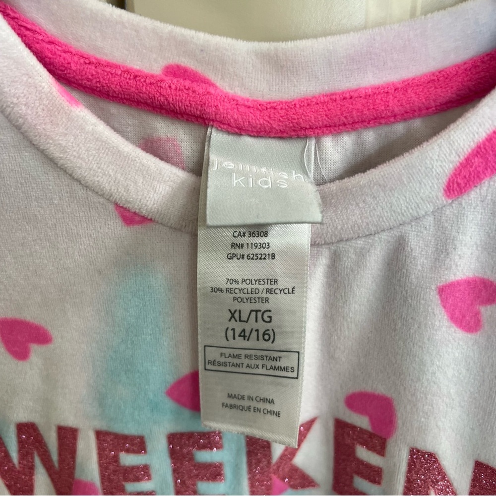 Jellifish Kids Girls Velour Shirt, Size XL (14/16) - Picture 5 of 7